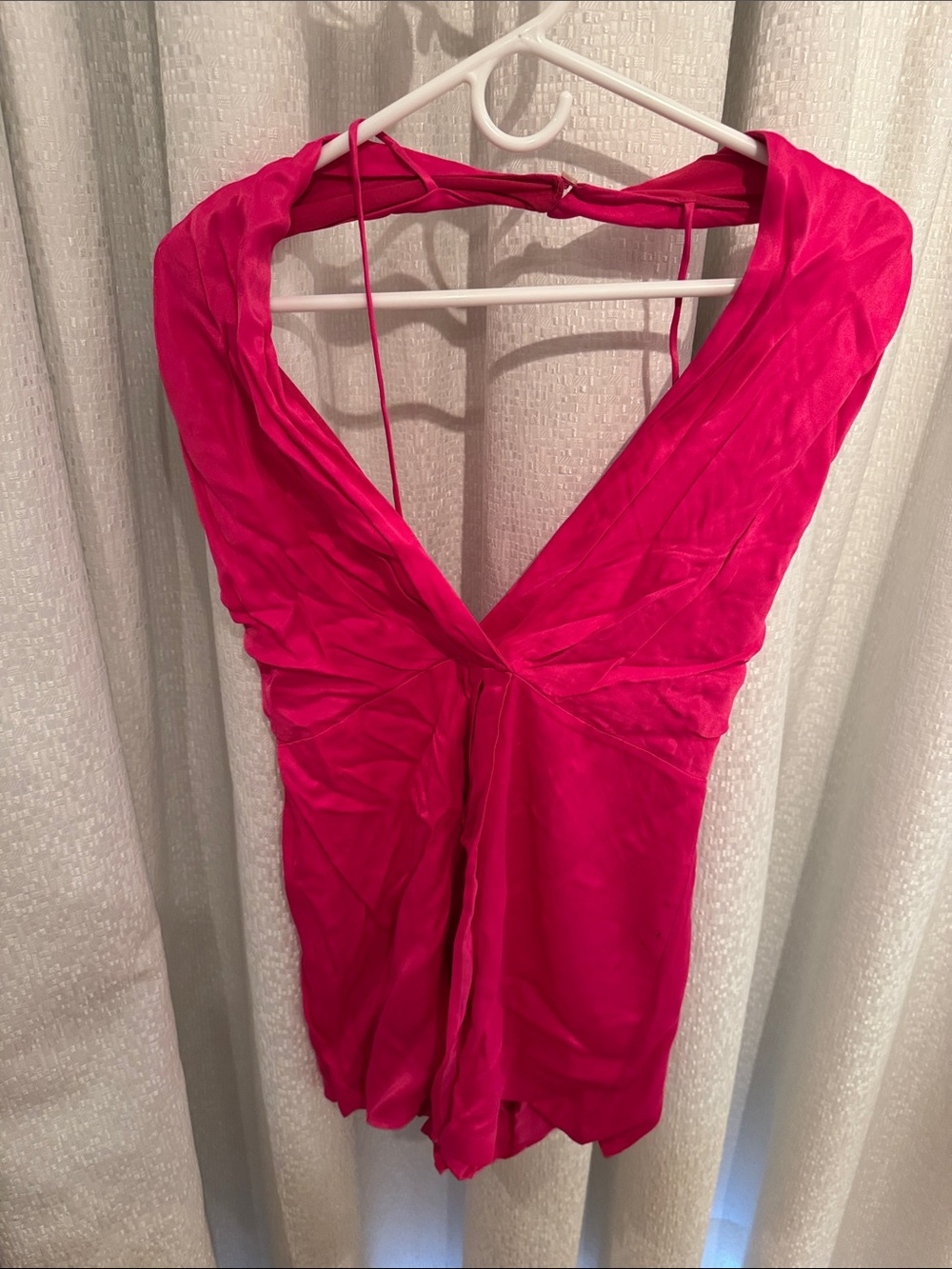 Zara Hot Pink Backless Dress